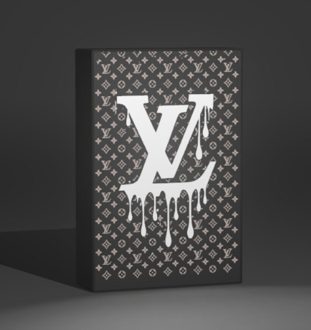 LV LED light box – custom 3D printed – Lit Layer Creations